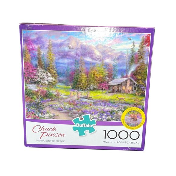 🧩Buffalo Games Escapes 1000 Pc Jigsaw Puzzle Inspirations Spring Chuck Pinson🧩 - Picture 1 of 6